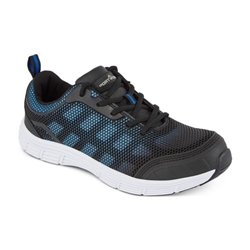 Portwest Steel Textile Trainer  S1P FO SR. Size/Fit  42/B, Black/Blue. Style FT15
