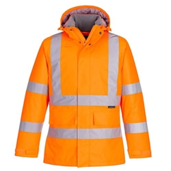 Portwest Eco Hi-Vis Winter Jacket. Size/Fit  M/R, Orange. Style EC60