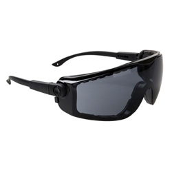 Portwest Focus Safety Glasses. Size/Fit  /R, Smoke. Style PS03