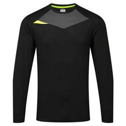 Portwest DX4 T-Shirt L/S. Size/Fit  L/R, Black. Style DX415
