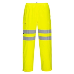 Portwest Hi-Vis Extreme Rain Trousers. Size/Fit  L/R, Yellow. Style S597
