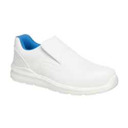 Portwest Compositelite Slip On Safety Trainer S2 SRC. Size/Fit  39/R, White. Style FD62