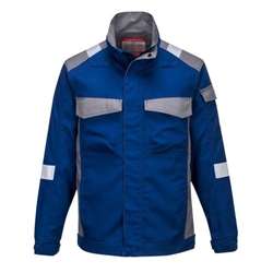 Portwest Bizflame Industry  Two Tone FR Jacket. Size/Fit  S/R, Royal Blue. Style FR08
