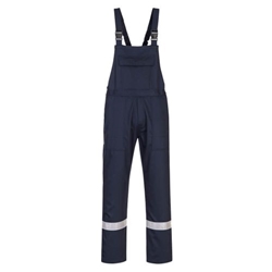 Portwest Bizweld Work FR Bib and Brace. Size/Fit  XL/R, Navy. Style BZ17