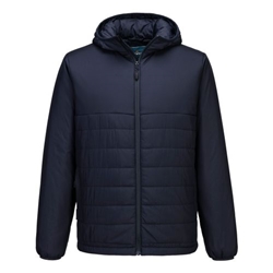 Portwest Professional Hooded Insulated Baffle Jacket. Size/Fit  XXXL/R, Navy. Style S608