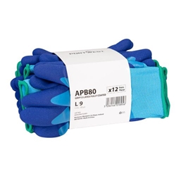Portwest Grip 13 Latex Foam Essential Multipack (Pk12). Size/Fit  S/R, Blue. Style APB80