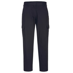Portwest Women's Stretch Cargo Trousers. Size/Fit  34/R, Black. Style S233