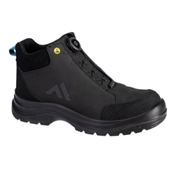 Portwest Ridge Composite Mid Boot S3S ESD SR FO. Size/Fit  45/B, Black/Blue. Style FE02