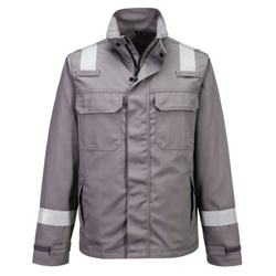 Portwest Bizflame Work+ FR Jacket. Size/Fit  XL/R, Grey. Style FR609