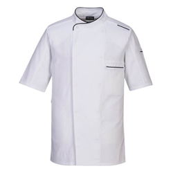 Portwest Chef's MeshAir Pro Surrey Jacket S/S . Size/Fit  M/R, White. Style C735