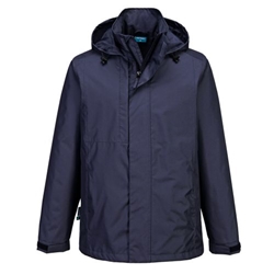 Portwest WX2 Eco Rain Jacket. Size/Fit  M/R, Navy. Style CD867
