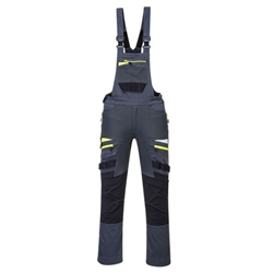 Portwest DX4 Work Bib and Brace. Size/Fit  S/R, Metal Grey. Style DX441