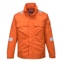 Portwest Bizflame Industry FR Jacket. Size/Fit  L/R, Orange. Style FR68