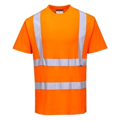 Portwest Hi-Vis Cotton Comfort T-Shirt S/S . Size/Fit  XL/R, Orange. Style S170