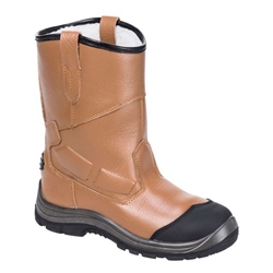 Portwest Steelite Rigger Boot Pro S3 CI HRO. Size/Fit  47/R, Tan. Style FT12
