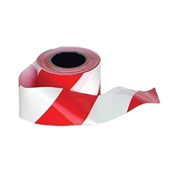Portwest Barricade/Warning Tape. Size/Fit  /R, Red/White. Style BT10