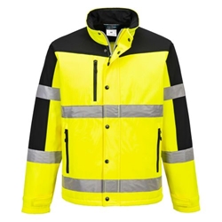 Portwest Hi-Vis Contrast Softshell (3L). Size/Fit  M/R, Yellow. Style S429