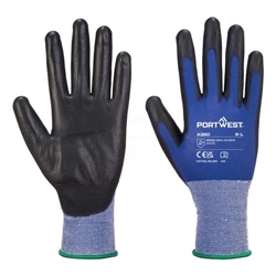 Portwest Grip 18 PU Glove. Size/Fit  XXL/R, Blue/Black. Style A360