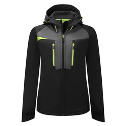 Portwest DX4 Women's Softshell (3L). Size/Fit  S/R, Black. Style DX486