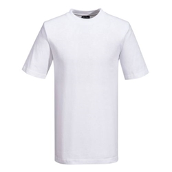 Portwest Turin Cotton T-Shirt S/S. Size/Fit  S/R, White. Style B195