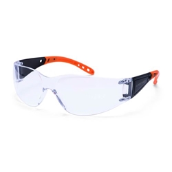Portwest Wrap Around Hip Safety Glasses. Size/Fit  /R, Clear. Style PR32