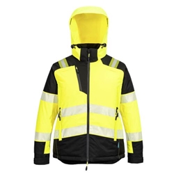 Portwest  PW3 Hi-Vis Women's Winter Jacket. Size/Fit  XXL/R, Yellow/Black. Style T162