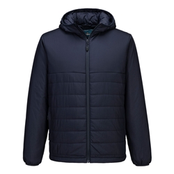 Portwest Professional Hooded Insulated Baffle Jacket. Size/Fit  XL/R, Navy. Style S608