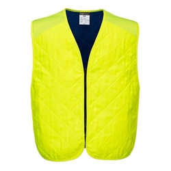 Portwest Cooling Evaporative Vest. Size/Fit  S/M/R, Yellow. Style CV09