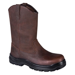 Portwest Composite Leather Rigger Boot S3S HRO FO SR. Size/Fit  46/R, Brown. Style FC16