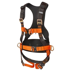 Portwest Ultra 3 Point Harness. Size/Fit  XL/2X/R, Black/Orange. Style FP73