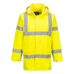Portwest Hi-Vis Rain Lite Traffic Jacket . Size/Fit  XS/R, Yellow. Style S160