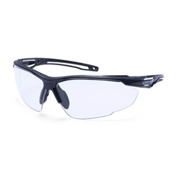 Portwest Anthracite Safety Glasses. Size/Fit  /R, Clear. Style PS36
