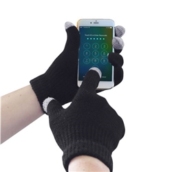 Portwest Touchscreen Knit Glove. Size/Fit  XX/3X/R, Black. Style GL16