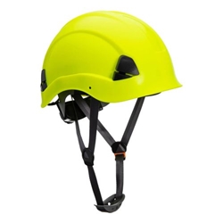 Portwest Height Endurance Helmet. Size/Fit  /R, Yellow. Style PS53