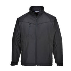 Portwest Oregon Softshell (3L). Size/Fit  4XL/R, Black. Style TK40