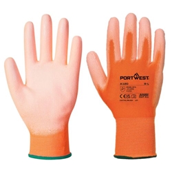 Portwest Grip 13 PU Palm Glove. Size/Fit  M/R, Orange. Style A120
