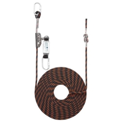 Portwest 10m Rope Guided Fall Arrest. Size/Fit  /R, Black/Orange. Style FP90