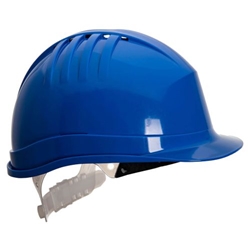 Portwest Expertline Safety Helmet (Slip Ratchet). Size/Fit  /R, Royal Blue. Style PS60