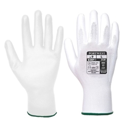 Portwest Vending PU Palm Glove. Size/Fit  S/R, White. Style VA120
