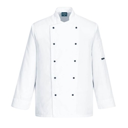 Portwest Chef's Somerset Jacket L/S . Size/Fit  M/R, White. Style C834