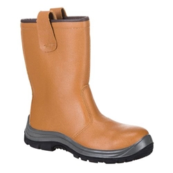 Portwest Steelite Rigger Boot S1P CI HRO. Size/Fit  45/R, Tan. Style FW12