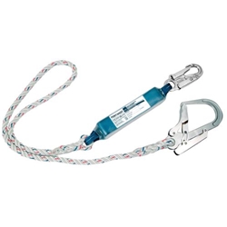 Portwest Single 1.8m Lanyard With Shock Absorber. Size/Fit  /R, White. Style FP23