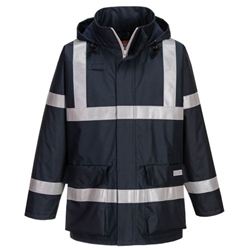 Portwest Bizflame Rain FR Winter Jacket. Size/Fit  M/R, Navy. Style S785