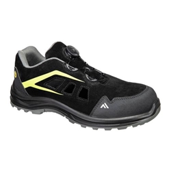 Portwest Composite Sandal S1 ESD SR FO. Size/Fit  45/N, Black/Green. Style FE06