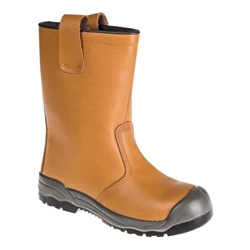 Portwest Steel Action Leather Rigger Boot S1P SR. Size/Fit  46/R, Tan. Style FW13