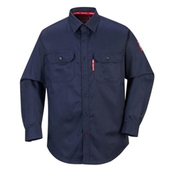 Portwest Bizflame 88/12 FR Shirt. Size/Fit  L/R, Navy. Style FR89