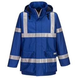 Portwest Bizflame Rain FR Winter Jacket. Size/Fit  XXL/R, Royal Blue. Style S785