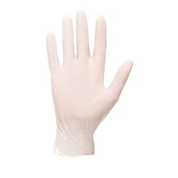 Portwest Powdered Latex Disposable Glove (Pk100). Size/Fit  L/R, White. Style A910