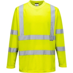 Portwest Hi-Vis T-Shirt L/S . Size/Fit  XXXL/R, Yellow. Style S178