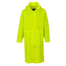 Portwest Classic Rain Coat. Size/Fit  M/R, Yellow. Style S438
